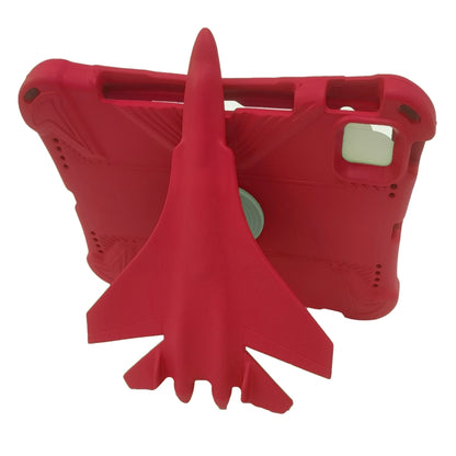 For iPad Air 11 2024 360 Rotation Aircraft Holder EVA Shockproof Tablet Case(Red) - iPad Air 11 2024 Cases by buy2fix | Online Shopping UK | buy2fix