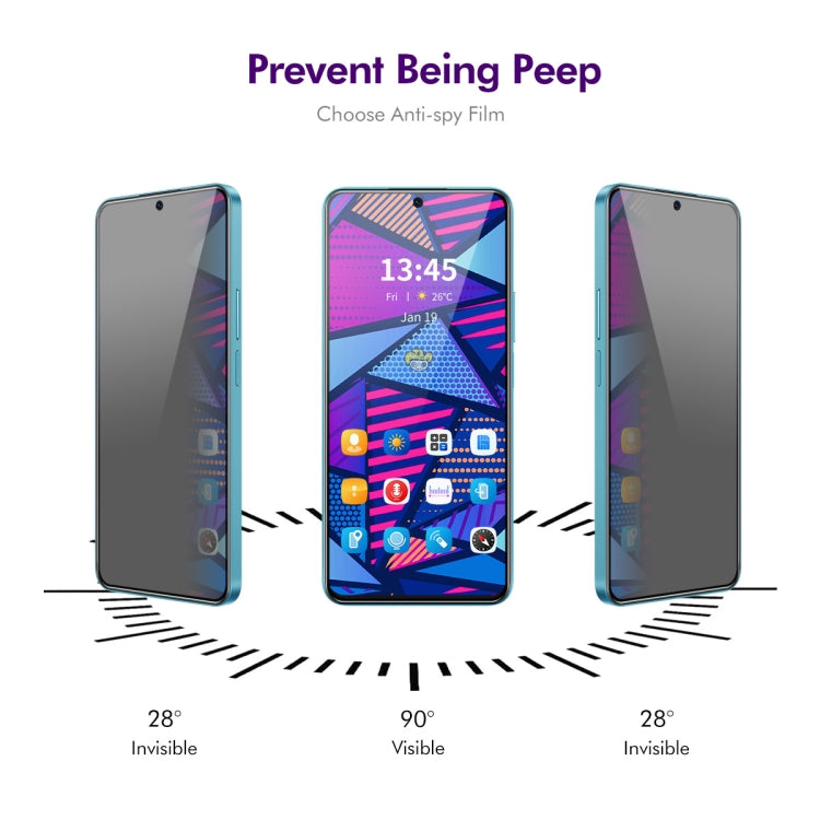 For Motorola Moto G Play 2024 5pcs ENKAY Hat-Prince 28 Degree Anti-peeping Privacy Tempered Glass Film - Motorola Tempered Glass by ENKAY | Online Shopping UK | buy2fix