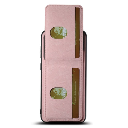 For Samsuny Galaxy S24+ 5G Suteni H03 Litchi Leather Card Bag Stand Back Phone Case(Pink) - Galaxy S24+ 5G Cases by Suteni | Online Shopping UK | buy2fix