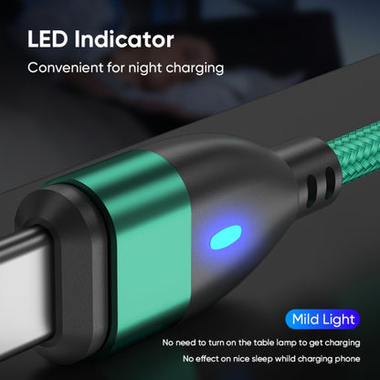 ENKAY 3 in 1 PD100W Type-C to Type-C / 8 Pin / Micro USB Magnetic Fast Charging Cable, Cable Length:1.8m(Green) - Charging Cable & Head by ENKAY | Online Shopping UK | buy2fix