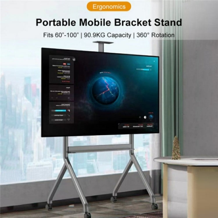 NB P200 60-100inch Video Conferencing Television Floor Stand SPCC Steel TV Mobile Cart - TV Brackets & Mounts by buy2fix | Online Shopping UK | buy2fix