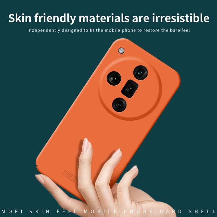 For OPPO Find X7 MOFI Qin Series Skin Feel All-inclusive PC Phone Case(Orange) - OPPO Cases by MOFI | Online Shopping UK | buy2fix