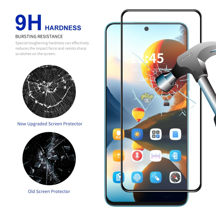 For Realme 12+ 5G 10pcs ENKAY Full Glue High Aluminum-silicon Tempered Glass Film - Realme Tempered Glass by ENKAY | Online Shopping UK | buy2fix