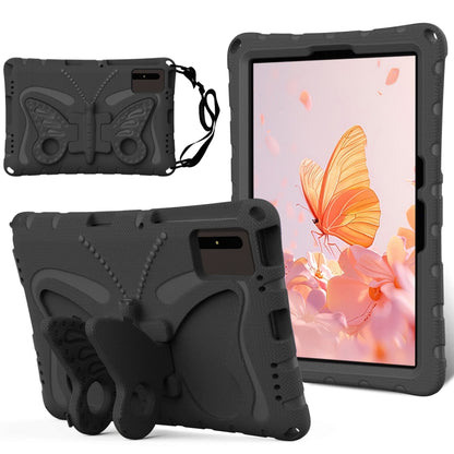 For Samsung Galaxy Tab S9 FE X510 Butterfly Bracket EVA Shockproof Tablet Case(Black) - Galaxy Tab S9 FE by buy2fix | Online Shopping UK | buy2fix