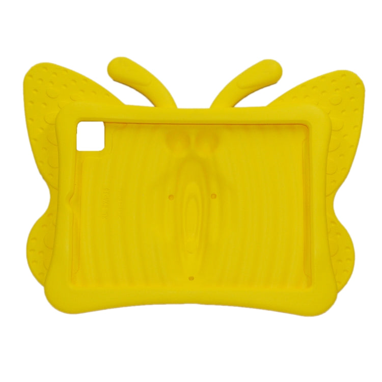 For iPad Pro 11 2024 Butterfly Bracket Kids EVA Shockproof Tablet Case(Yellow) - iPad Pro 11 2024 Cases by buy2fix | Online Shopping UK | buy2fix