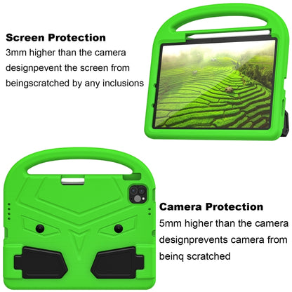 For iPad Air 11 2024 Sparrow Style Shockproof Kickstand EVA Tablet Case(Green) - iPad Air 11 2024 Cases by buy2fix | Online Shopping UK | buy2fix