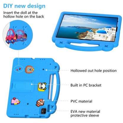 For iPad Air 13 2024 Handle Kickstand Children EVA Shockproof Tablet Case(Sky Blue) - iPad Air 13 2024 Cases by buy2fix | Online Shopping UK | buy2fix