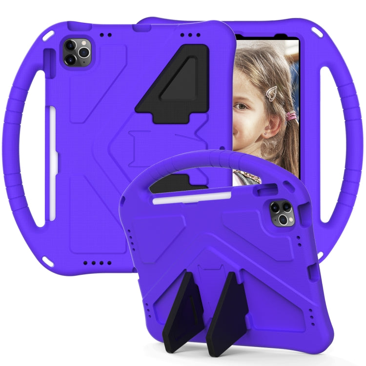 For iPad Air 11 2024 EVA Shockproof Tablet Case with Holder(Purple) - iPad Air 11 2024 Cases by buy2fix | Online Shopping UK | buy2fix