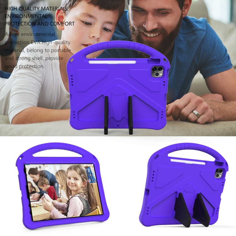 For iPad Air 11 2024 EVA Shockproof Tablet Case with Holder(Purple) - iPad Air 11 2024 Cases by buy2fix | Online Shopping UK | buy2fix