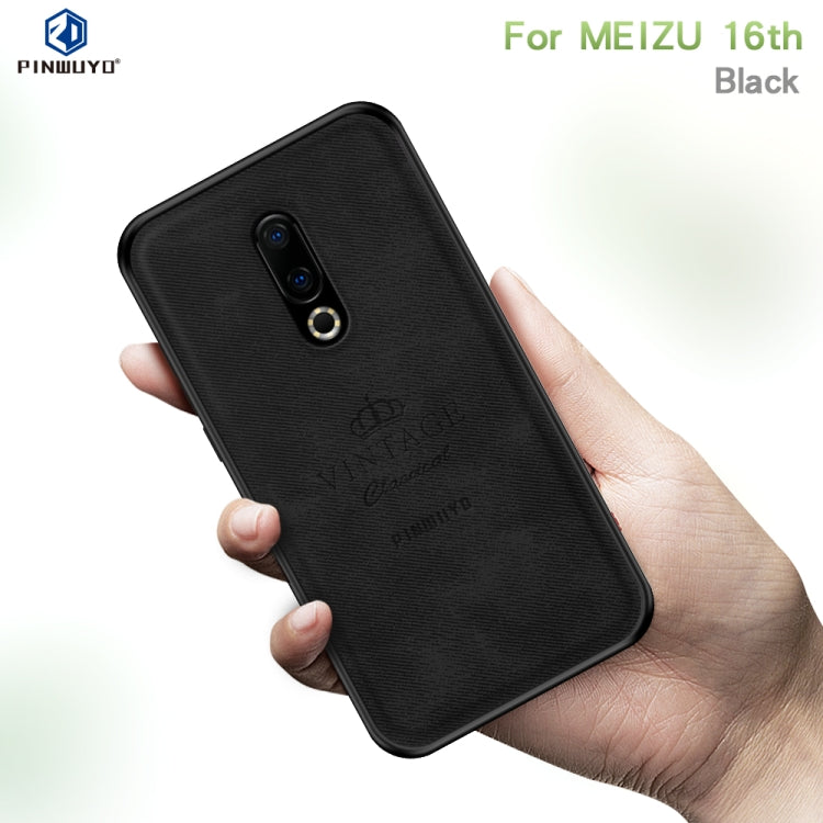 PINWUYO Shockproof Waterproof Full Coverage PC + TPU + Skin Protective Case for Meizu 16th(Brown) - Meizu by PINWUYO | Online Shopping UK | buy2fix