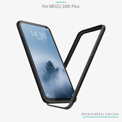 PINWUYO Shockproof Waterproof Full Coverage PC + TPU + Skin Protective Case for Meizu 16 Plus(Black) - Meizu by PINWUYO | Online Shopping UK | buy2fix