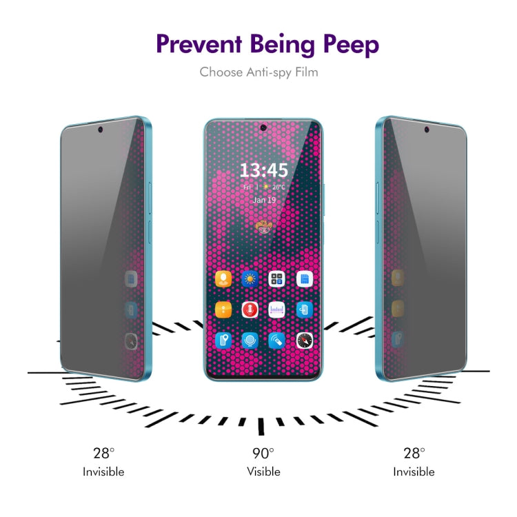 For Tecno Spark 20 Pro 2pcs ENKAY Hat-Prince 28 Degree Anti-peeping Privacy Tempered Glass Film - Tecno Tempered Glass by ENKAY | Online Shopping UK | buy2fix