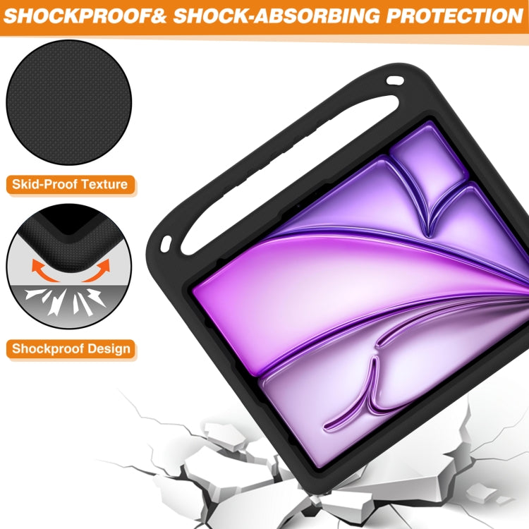 For iPad Pro 13 2024 Handle EVA Shockproof Tablet Case with Holder(Black) - iPad Pro 13 2024 Cases by buy2fix | Online Shopping UK | buy2fix