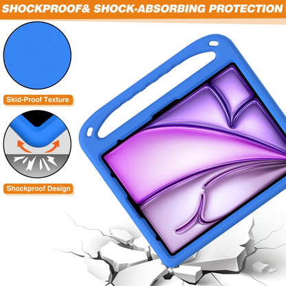 For iPad Pro 13 2024 Handle EVA Shockproof Tablet Case with Holder(Blue) - iPad Pro 13 2024 Cases by buy2fix | Online Shopping UK | buy2fix