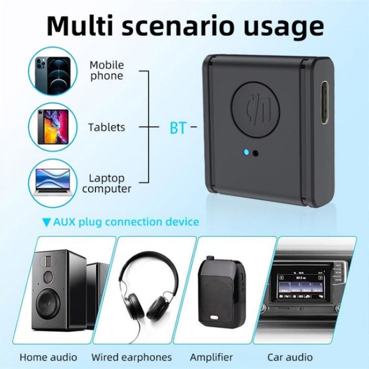 B1 Bluetooth 5.3 AUX Receiver 3.5mm Car Audio Adapter HiFi Sound Hand-Free Call - Bluetooth Car Kits by buy2fix | Online Shopping UK | buy2fix