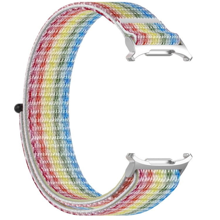 For Samsung Galaxy Watch Ultra 47mm Loop Nylon Hook and Loop Fastener Watch Band(Rainbow) - Watch Bands by buy2fix | Online Shopping UK | buy2fix