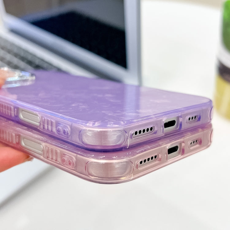 For iPhone 16 Pro Plating Glitter Texture TPU Phone Case with Lens Film(Purple Wrinkles) - iPhone 16 Pro Cases by buy2fix | Online Shopping UK | buy2fix