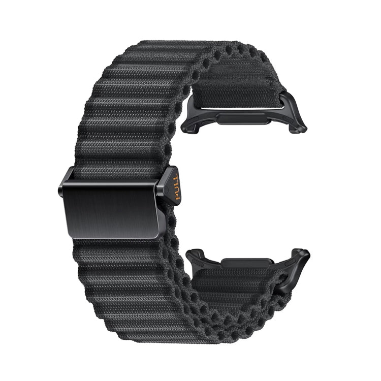 For Apple Watch Ultra 49mm Off Road Magnetic Buckle Braided Nylon Watch Band(Dark Gray) - Watch Bands by buy2fix | Online Shopping UK | buy2fix