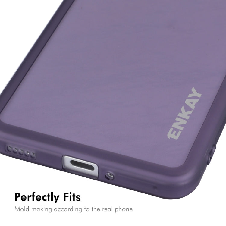 For Redmi K70 / K70 Pro ENKAY Hat-Prince Translucent Matte TPU Phone Case with Lens Film(White) - K70 Pro Cases by ENKAY | Online Shopping UK | buy2fix