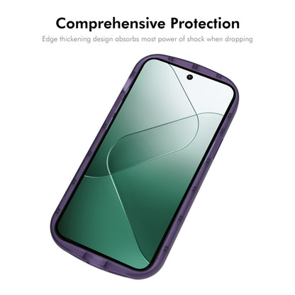 For Xiaomi 14 Pro ENKAY Hat-Prince Translucent Matte TPU Shockproof Phone Case(Purple) - 14 Pro Cases by ENKAY | Online Shopping UK | buy2fix