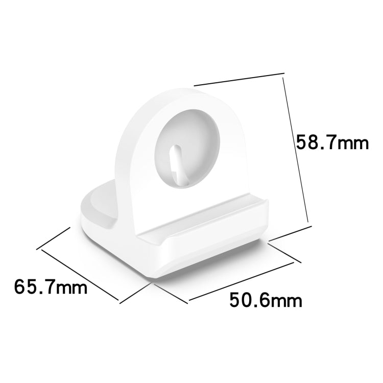 For Google Pixel Watch 3 41 / 45mm Smart Watch Silicone Charging Holder with Charging Cable(White) - Other by buy2fix | Online Shopping UK | buy2fix