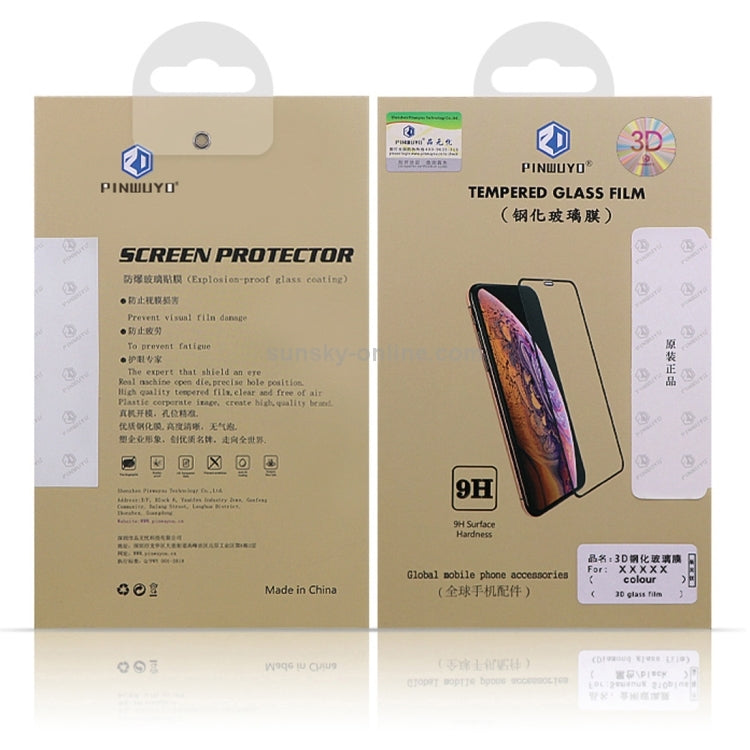 PINWUYO 9H 3D Curved Tempered Glass Film for Galaxy A50 （black） - Galaxy Tempered Glass by PINWUYO | Online Shopping UK | buy2fix