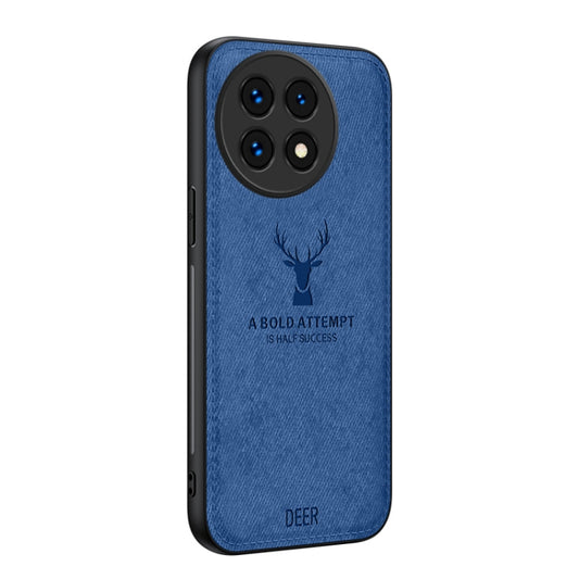 For OnePlus 13 Deer Head Cloth Skin All-inclusive Phone Case(Blue) - OnePlus Cases by buy2fix | Online Shopping UK | buy2fix