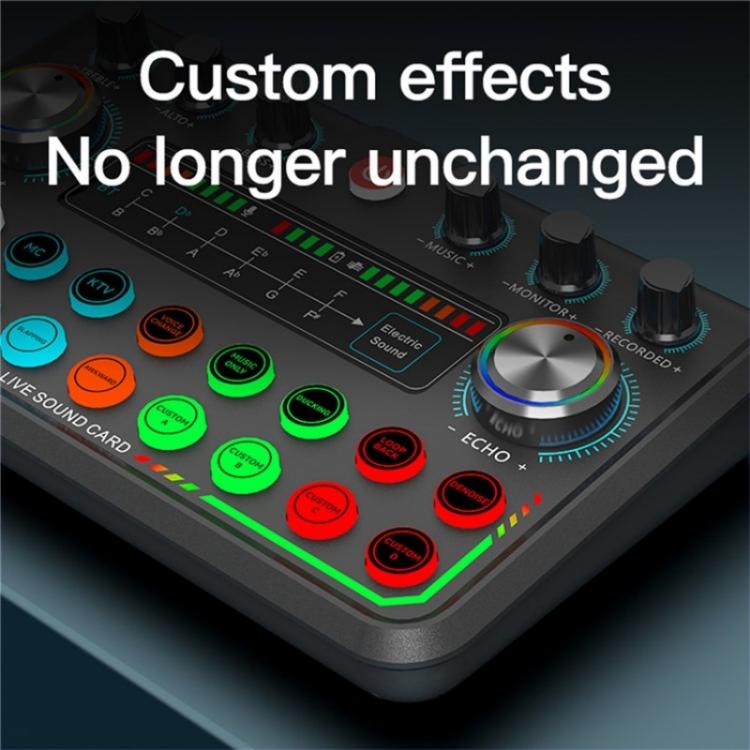 P99 Live Streaming Sound Card with DJ Mixer Voice Converter Audio Mixer - Live Sound Effects Processors by buy2fix | Online Shopping UK | buy2fix