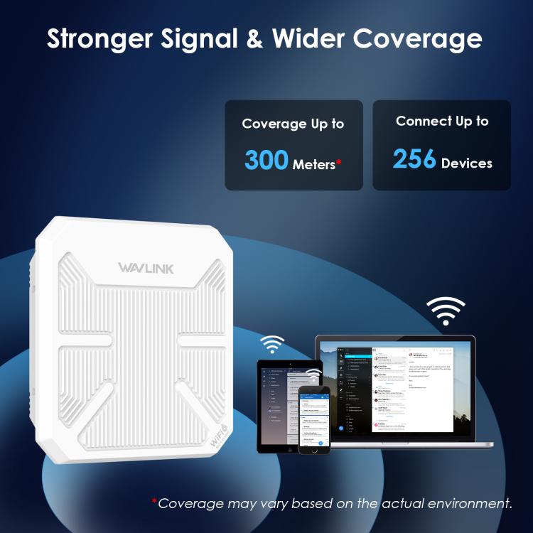 WAVLINK WN573HP3 Built-In 12dBi Directional Antenna Outdoor AX3000 Dual Band Repeater, Plug:UK Plug - Wireless Routers by WAVLINK | Online Shopping UK | buy2fix