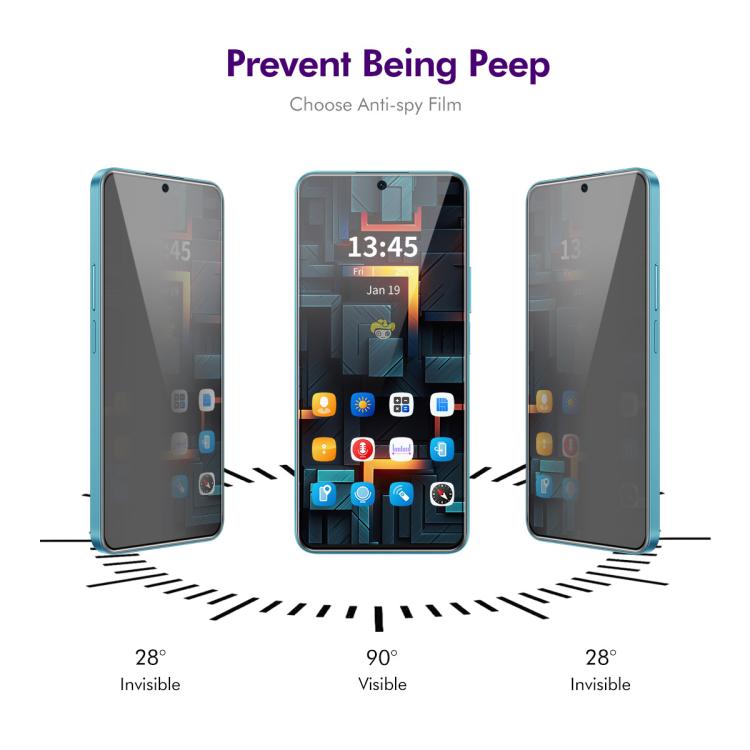 For Huawei Mate 70 ENKAY Easy Install Anti-peeping Privacy Tempered Glass Film - Huawei Tempered Glass by ENKAY | Online Shopping UK | buy2fix