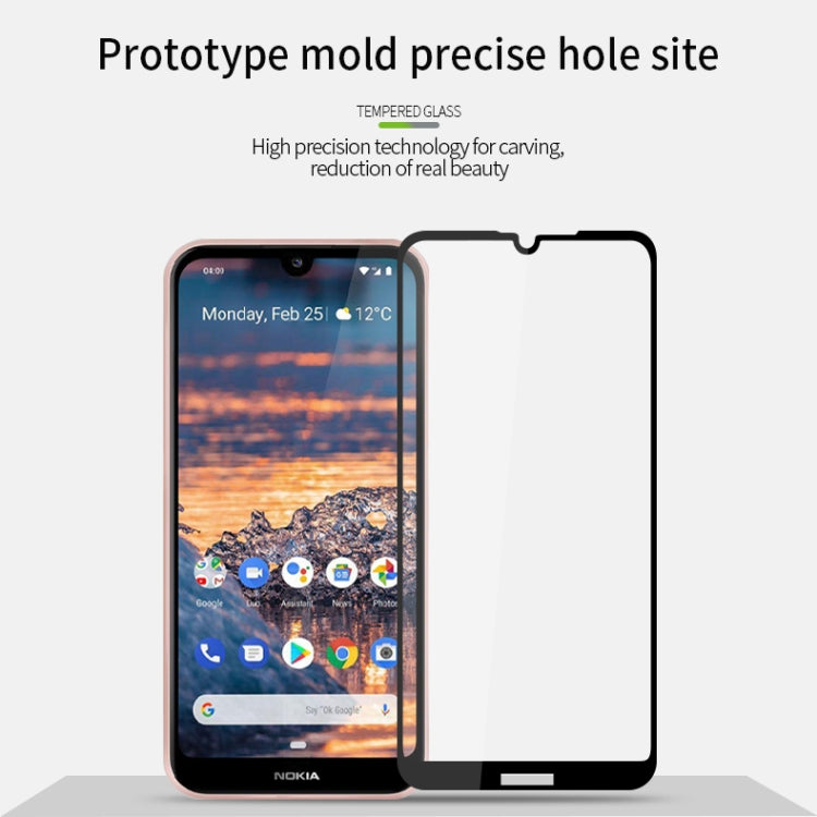 PINWUYO 9H 2.5D Full Screen Tempered Glass Film for Nokia 4.2(Black) - Nokia Tempered Glass by PINWUYO | Online Shopping UK | buy2fix