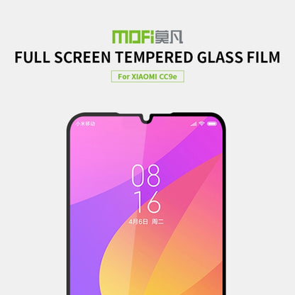 MOFI 9H 2.5D Full Screen Tempered Glass Film for Xiaomi Mi CC9e / A3(Black) -  by MOFI | Online Shopping UK | buy2fix