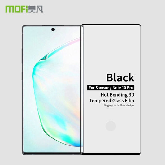 MOFI 9H 3D Explosion Proof Thermal Bending Full Screen Covered With Tempered Glass Film for Galaxy note10+(Black) - Galaxy Tempered Glass by MOFI | Online Shopping UK | buy2fix