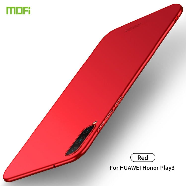 For Huawei Honor Play 3 MOFI Frosted PC Ultra-thin Hard Case(Red) - Honor Cases by MOFI | Online Shopping UK | buy2fix