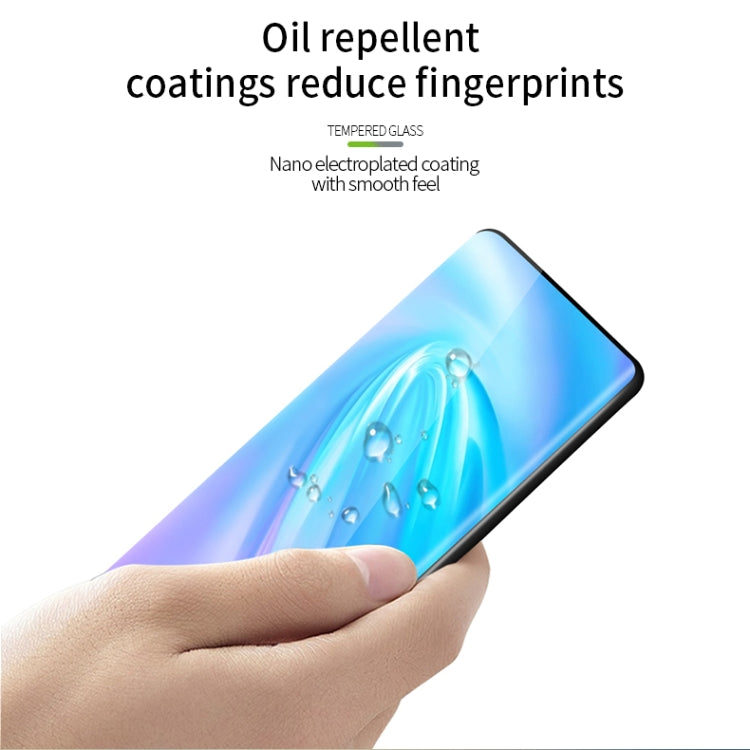 For vivo Nex3 PINWUYO 9H 3D Hot Bending Tempered Glass Film(Black) - vivo Tempered Glass by PINWUYO | Online Shopping UK | buy2fix