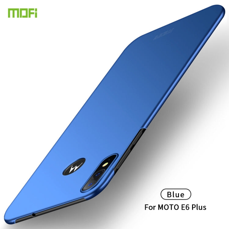 For MOTO E6 Plus MOFI Frosted PC Ultra-thin Hard Case(Blue) - Motorola Cases by MOFI | Online Shopping UK | buy2fix