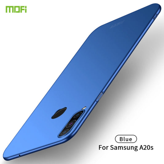For Galaxy A20S MOFI Frosted PC Ultra-thin Hard Case(Blue) - Galaxy Phone Cases by MOFI | Online Shopping UK | buy2fix