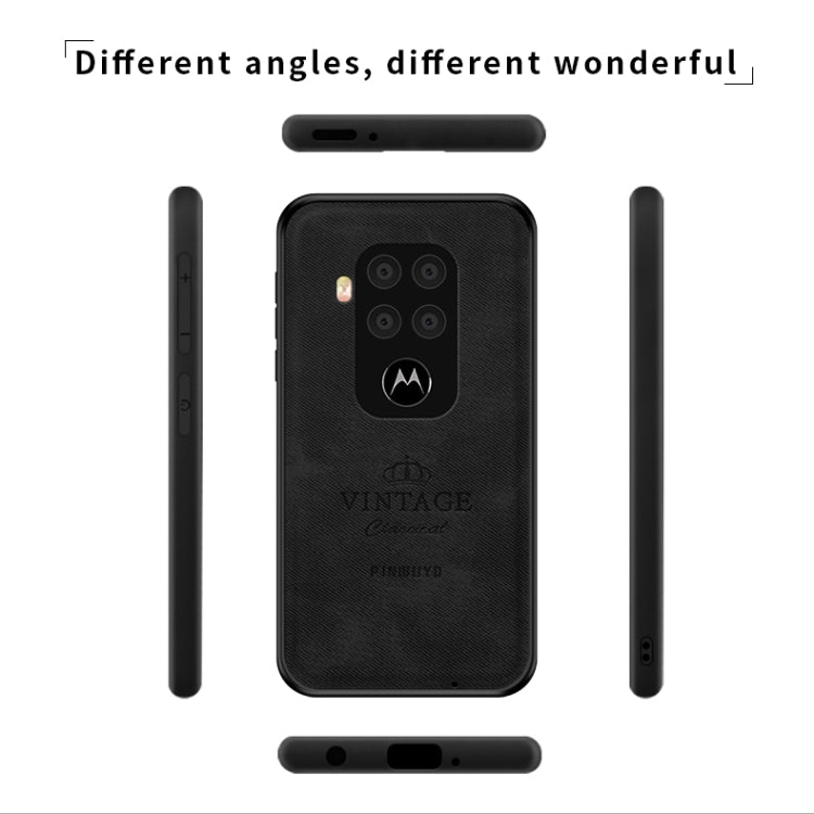 For Motorola One Zoom / One Pro PINWUYO Zun Series PC + TPU + Skin Waterproof And Anti-fall All-inclusive Protective Shell(Black) - Motorola Cases by PINWUYO | Online Shopping UK | buy2fix