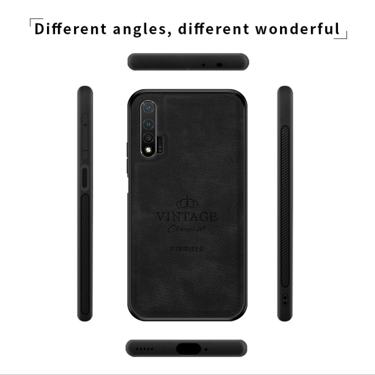 For Huawei Nova 6 PINWUYO Zun Series PC + TPU + Skin Waterproof And Anti-fall All-inclusive Protective Shell(Black) - Huawei Cases by PINWUYO | Online Shopping UK | buy2fix