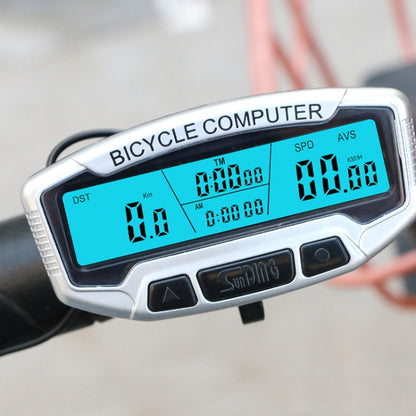 SUNDING SD-558A Bicycle Computer Wired Stopwatch Bicycle Speedometer Digital Odometer Rainproof LCD Backlight Stopwatch - Speedometers by SUNDING | Online Shopping UK | buy2fix