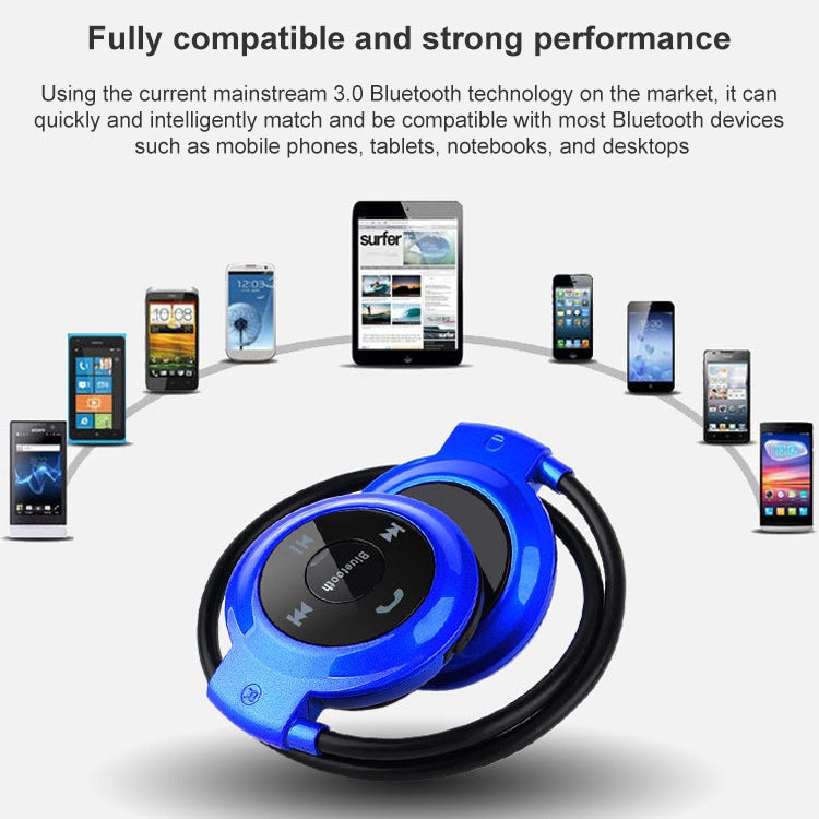 mini-503 MP3 Player Bluetooth Earphone, Support FM Radio & 32GB TF Card - Bluetooth Earphone by buy2fix | Online Shopping UK | buy2fix