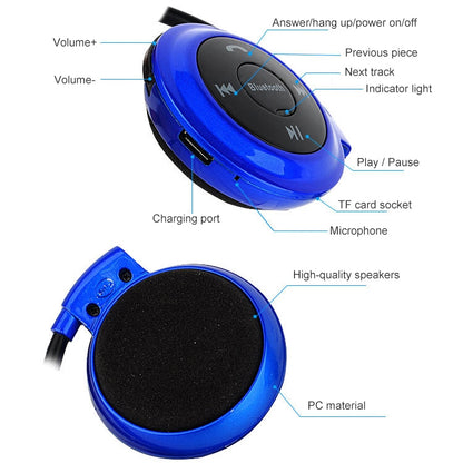 mini-503 MP3 Player Bluetooth Earphone, Support FM Radio & 32GB TF Card - Bluetooth Earphone by buy2fix | Online Shopping UK | buy2fix