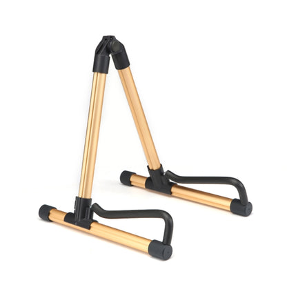 Gold SK20 Universal Foldable Aluminum Alloy Portable Guitar Stand String Instrument Stand - Other Accessories by buy2fix | Online Shopping UK | buy2fix