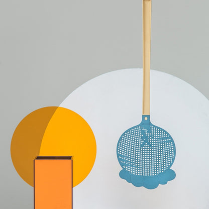 Summer Plastic Fly Swatter Flycatcher, Style:Lollipop Pattern(Dark Light Gray) - Fly Swatter by buy2fix | Online Shopping UK | buy2fix