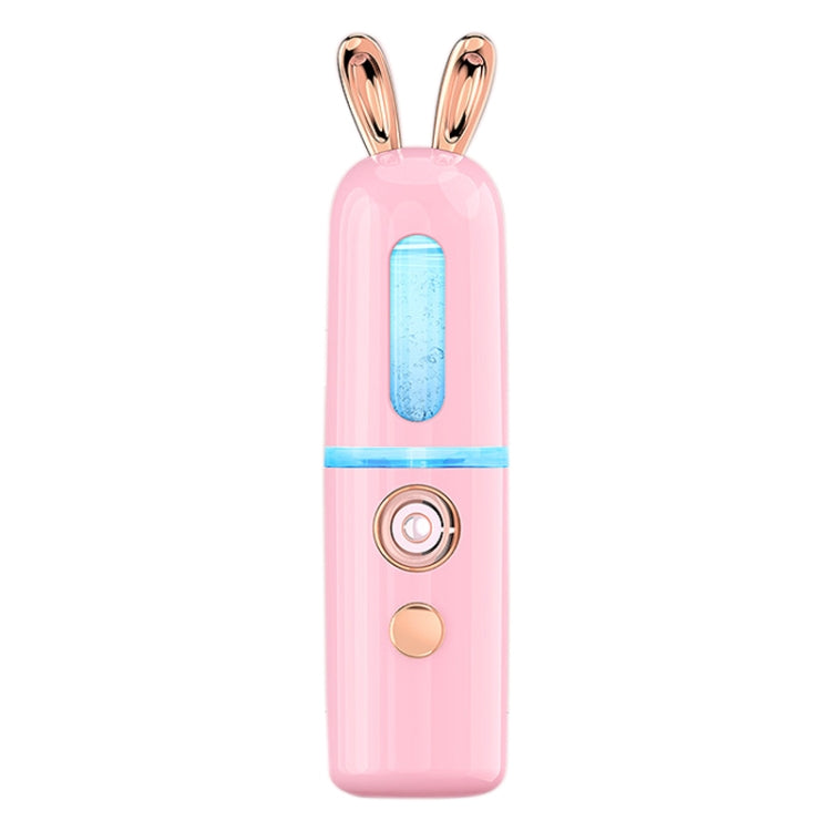 Facial Steamer Nano Spray Water Replenishing Instrument Portable Cold Spray Machine Charging Beauty Instrument Automatic Alcohol Sprayer, Style:Cute Rabbit(Pink) - Beauty Instrument by buy2fix | Online Shopping UK | buy2fix