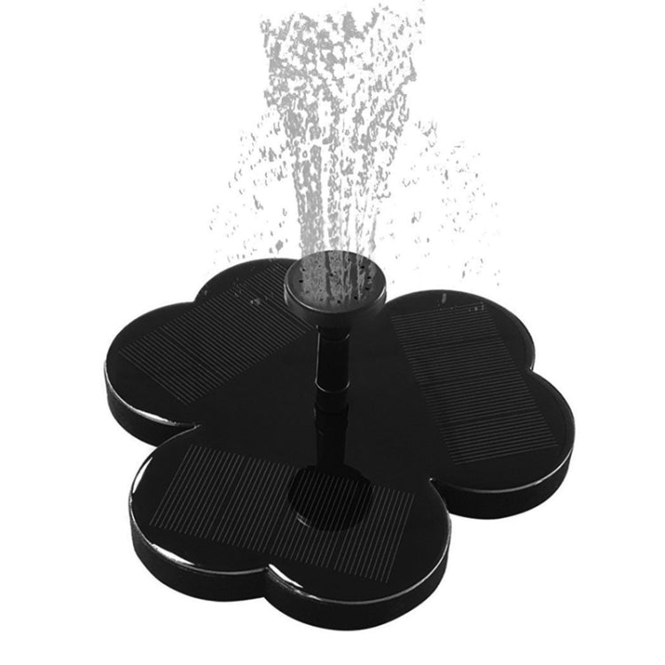 Courtyard Decoration Micro Water Pump Water Landscape Solar Three-leaf Fountain(Black) - Pumps by buy2fix | Online Shopping UK | buy2fix