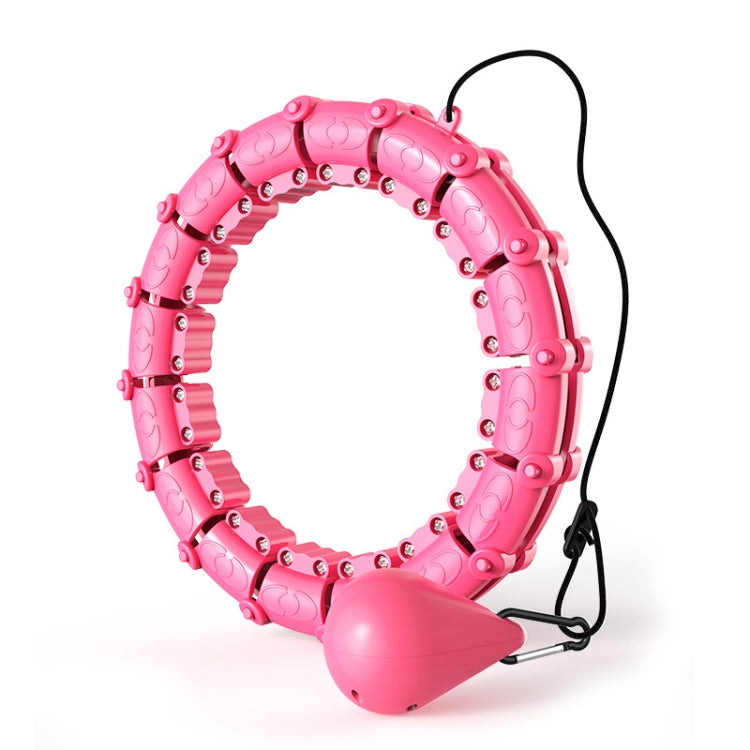 Smart Thin Waist Ring Women Will Not Fall Off Detachable Abdominal Ring Fitness Equipment, Size: 24 Knots(Pink) - Fitness Circles by buy2fix | Online Shopping UK | buy2fix