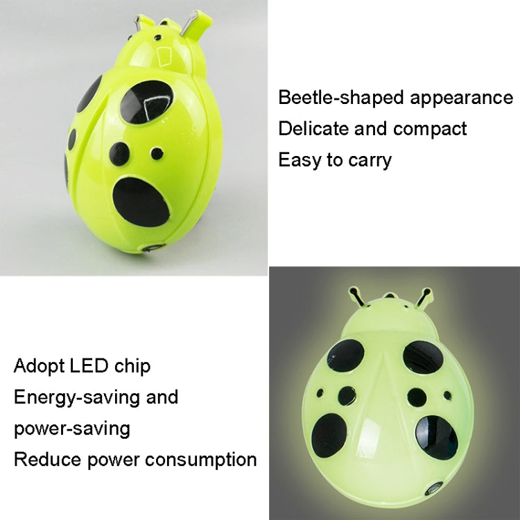 A62 Beetle Shape LED Night Light Plug-in Intelligent Light Control Sensor Light, Plug:EU Plug(White) - Sensor LED Lights by buy2fix | Online Shopping UK | buy2fix