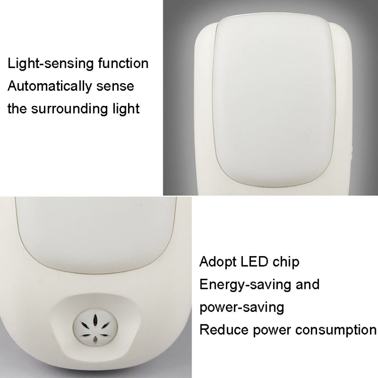 A72 Intelligent LED Sensor Night Light, Plug:EU Plug(Green) - Sensor LED Lights by buy2fix | Online Shopping UK | buy2fix