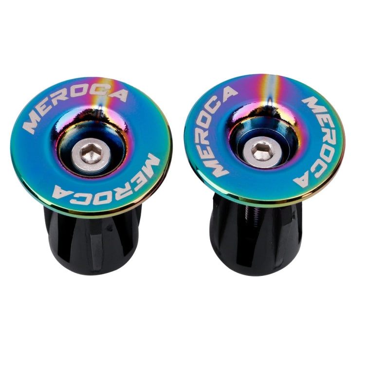 1pair MEROCA Mountain Bike Expansion Lock Bar Plug Road Bike Bicycle Bar Plug End Cover, Color: Electroplating Colorful - Others by MEROCA | Online Shopping UK | buy2fix